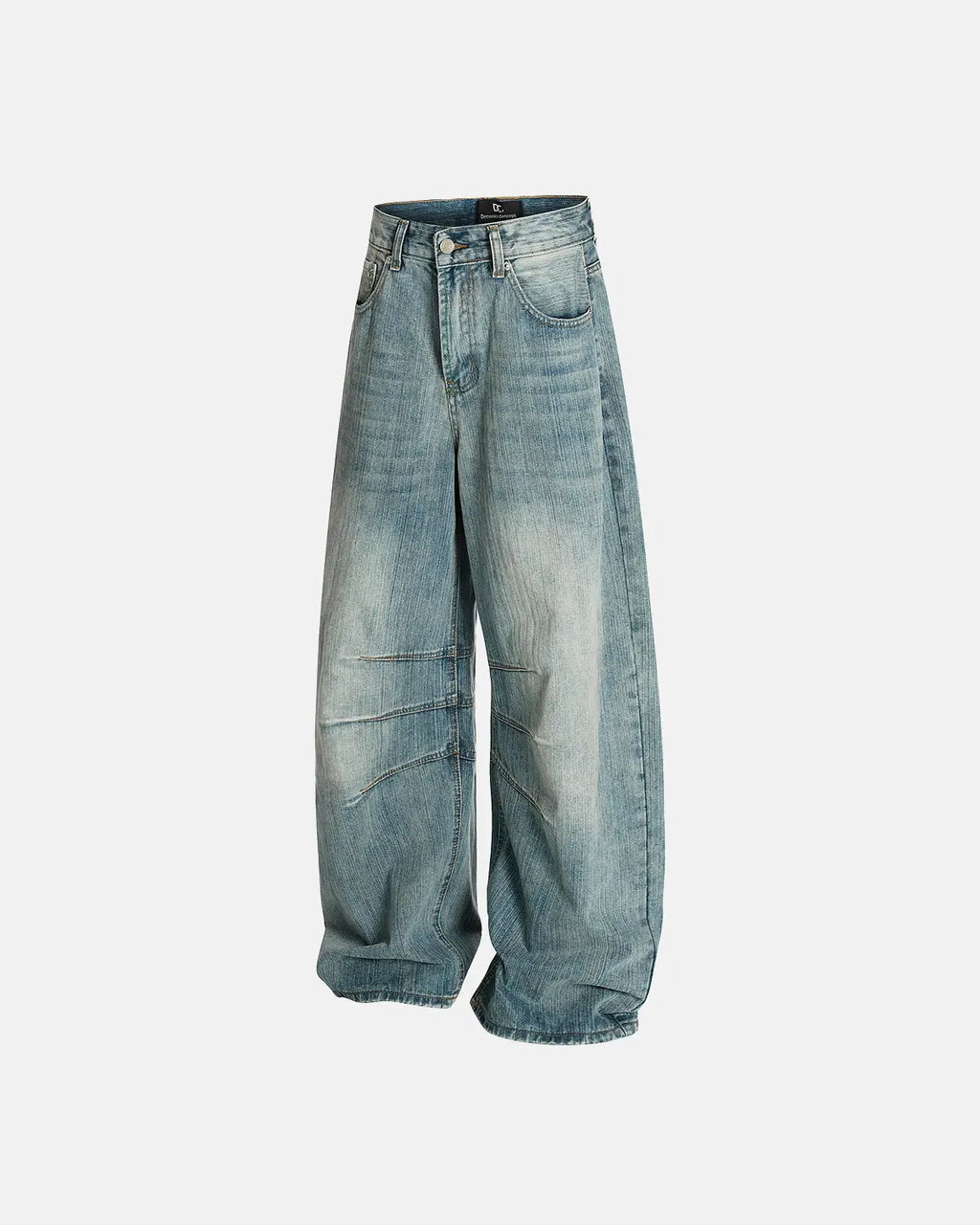 Deconstructed Bamboo Weave Baggy Jeans | Inflation Streetwear