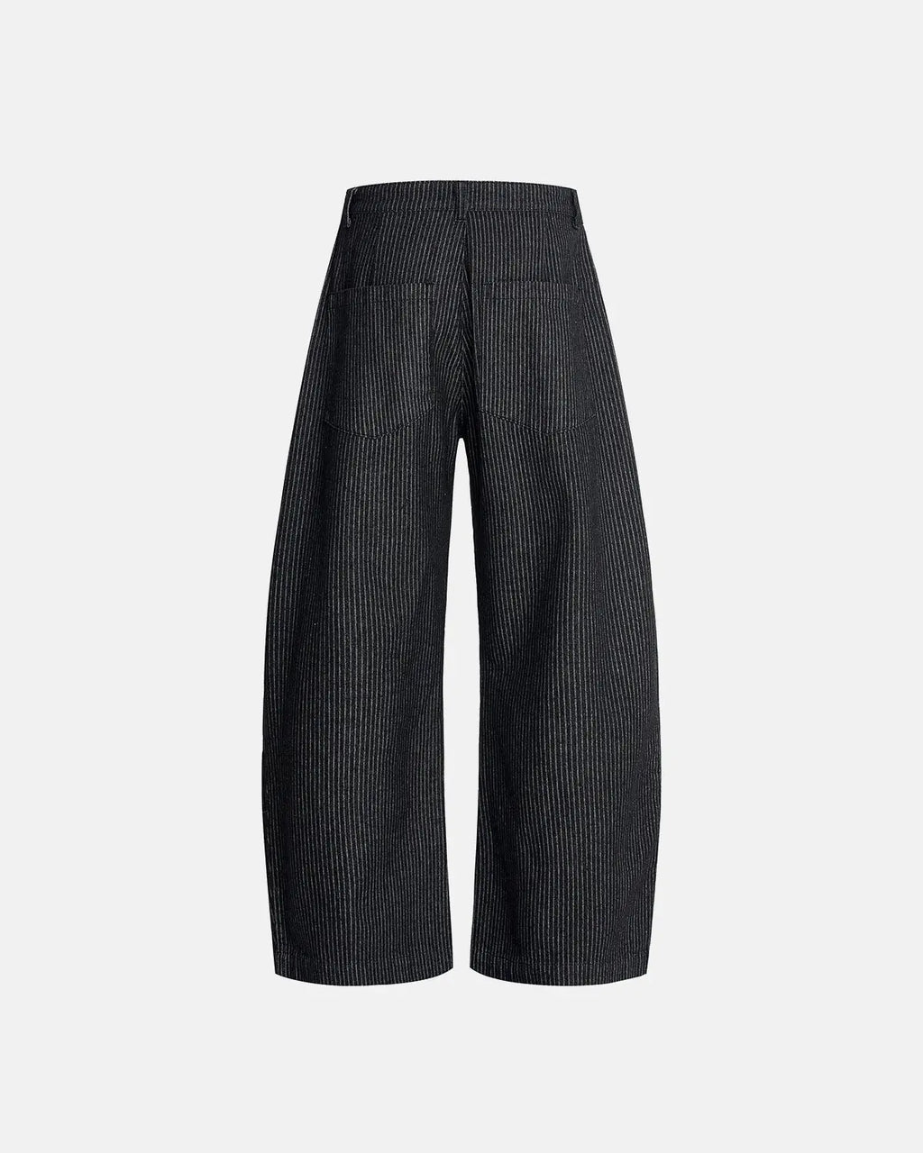 Vintage Pinstripe Pleated Barrel Jeans | Inflation Streetwear