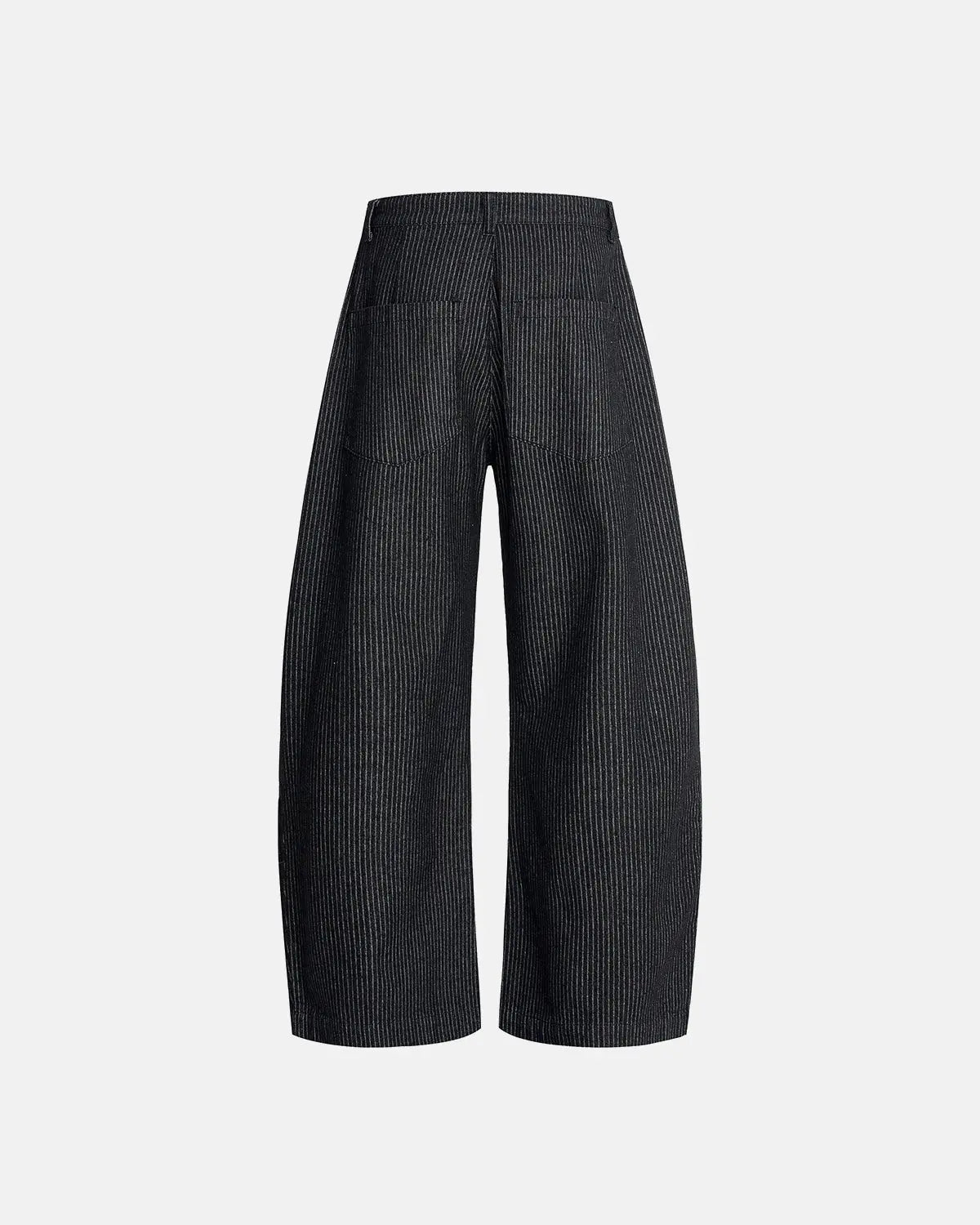 Vintage Pinstripe Pleated Barrel Jeans | Inflation Streetwear