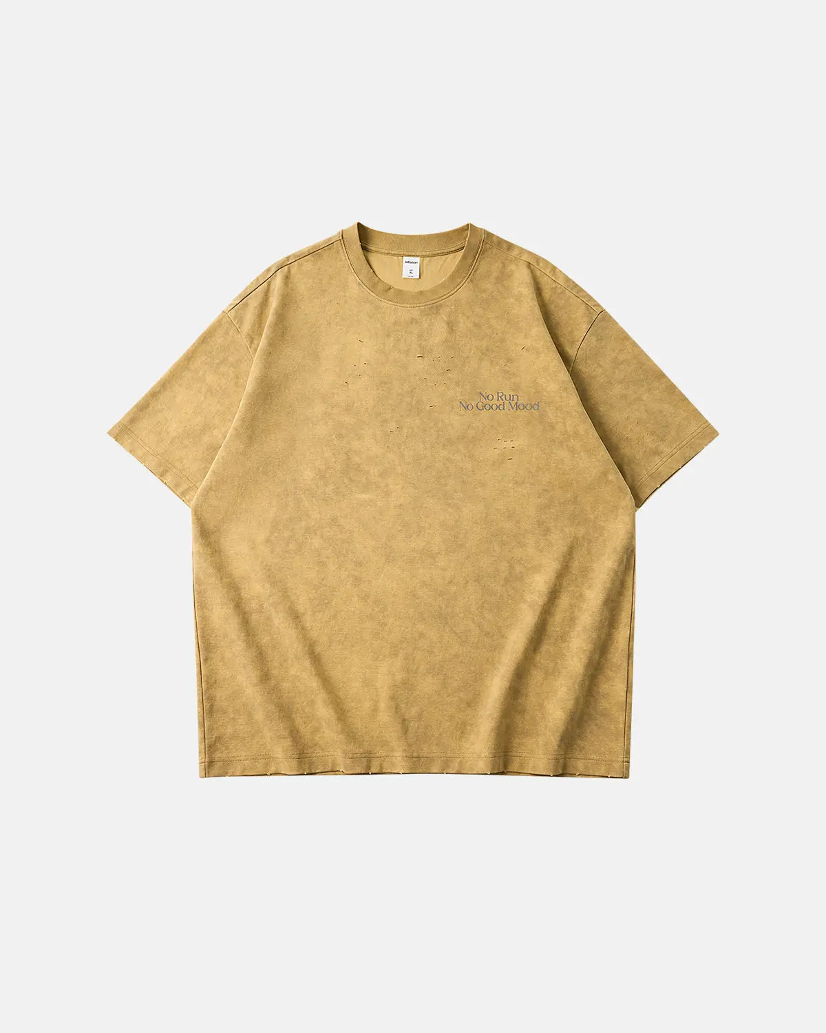 Distressed Tie-Dye Reflective Print T-Shirt | Inflation Streetwear