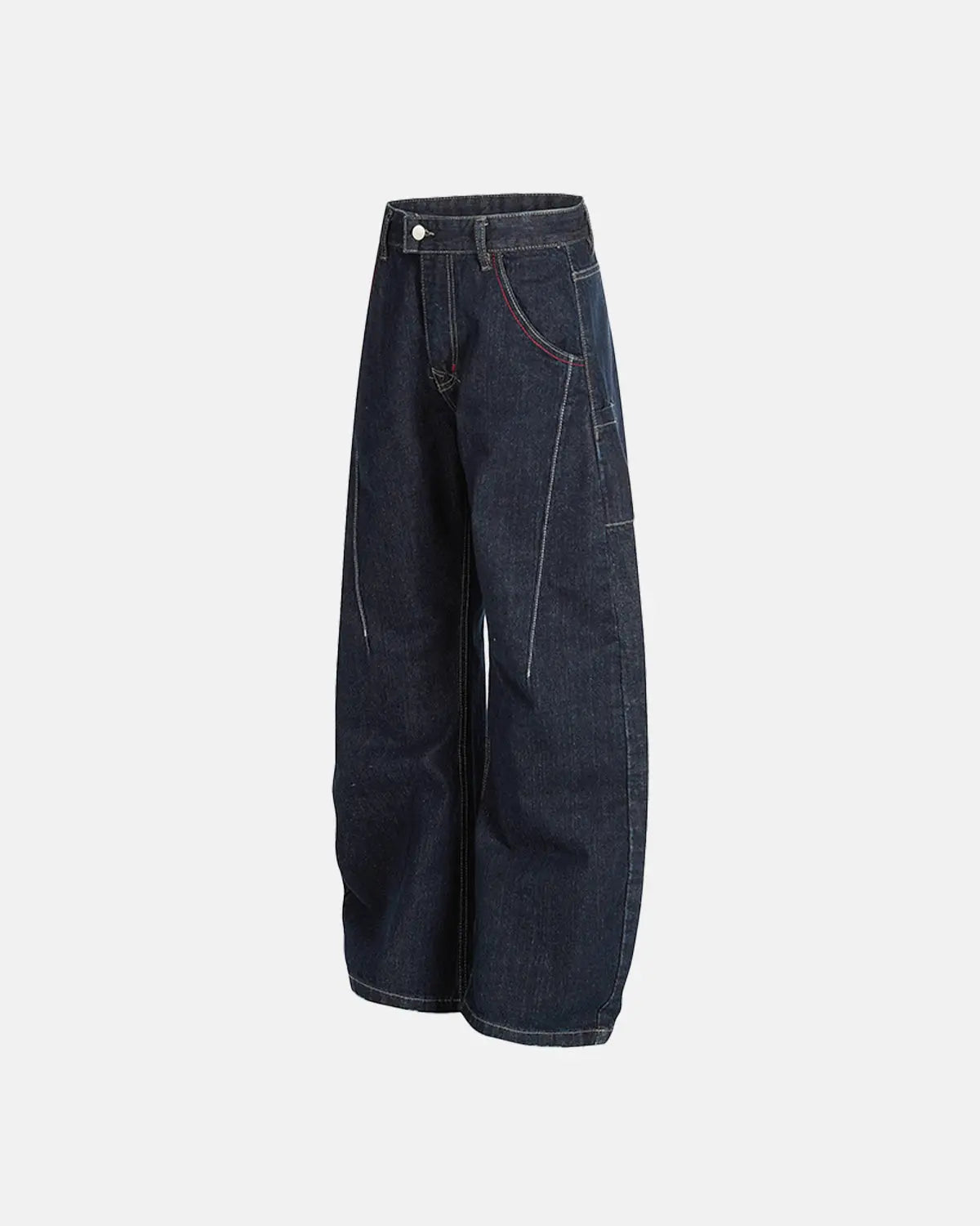 Raw Blue Deconstructed Baggy Jeans | Inflation Streetwear