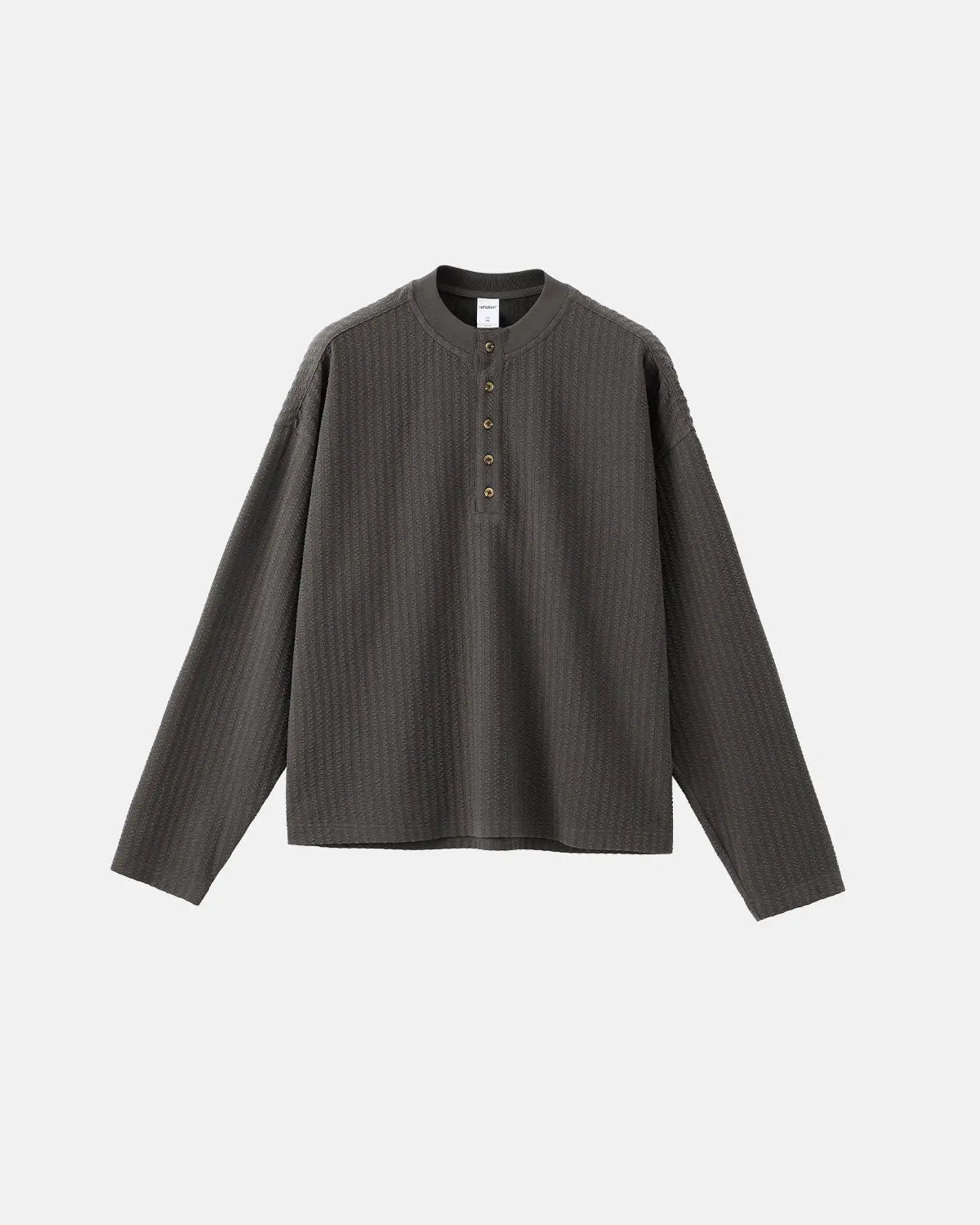 Old Money Style Henley Long Sleeve Tees | Inflation Streetwear