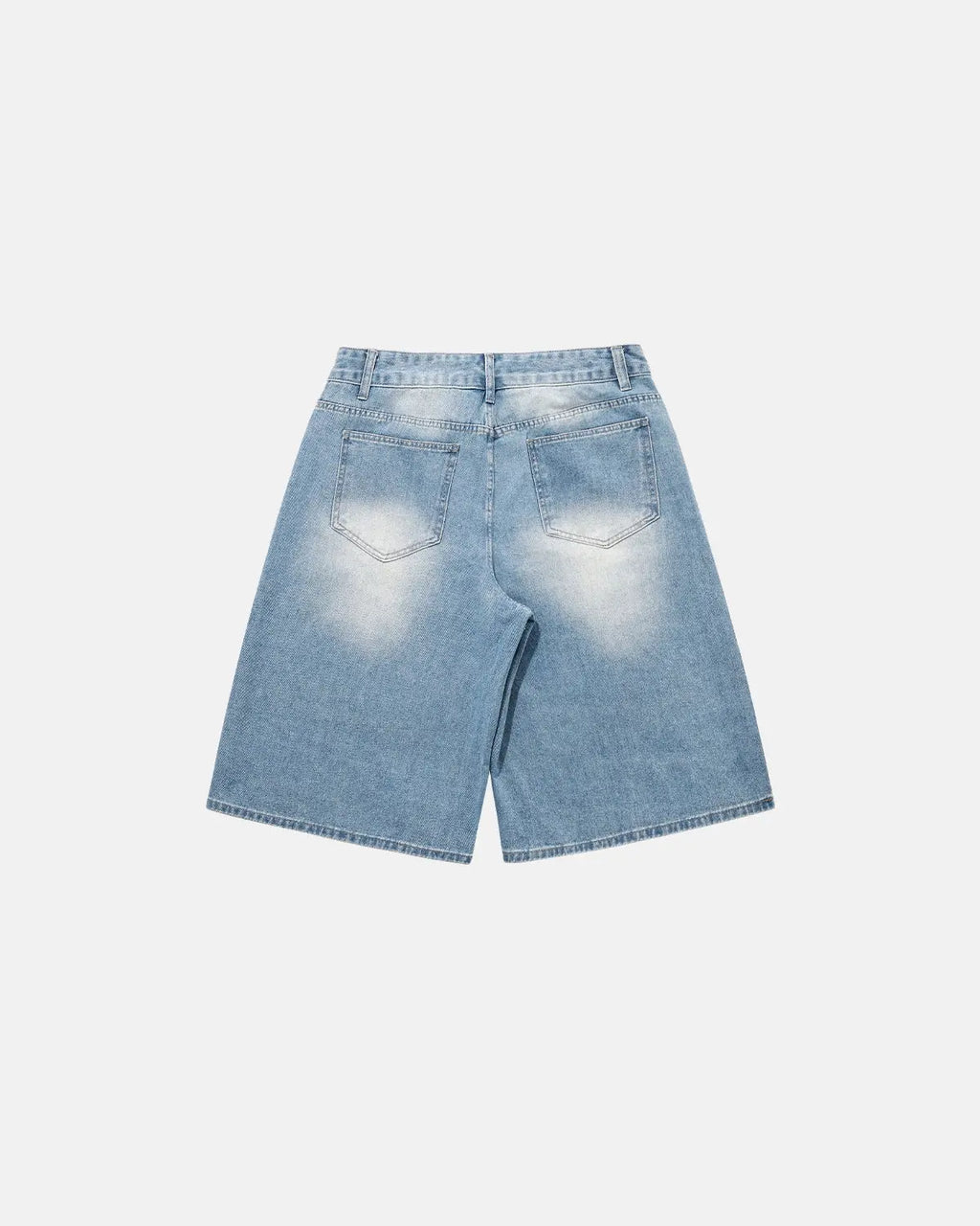 Blue Rhinestone Baggy Jeans Shorts | Inflation Streetwear
