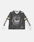 Mesh Skeleton Print Long Sleeve Tee | Inflation Streetwear