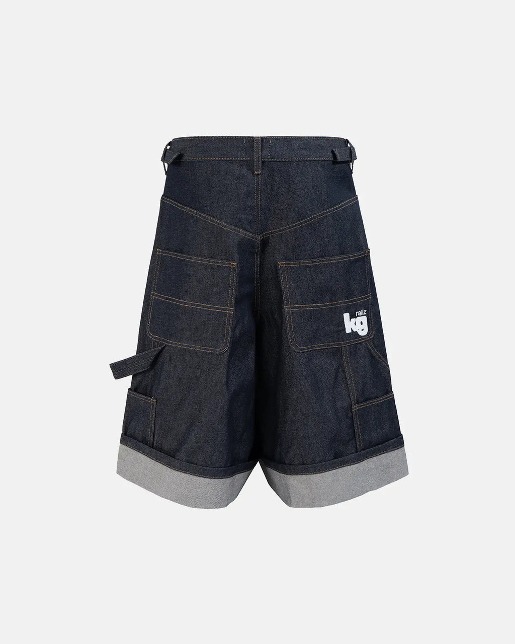 Raw Denim Carpenter Long Jorts | Inflation Streetwear