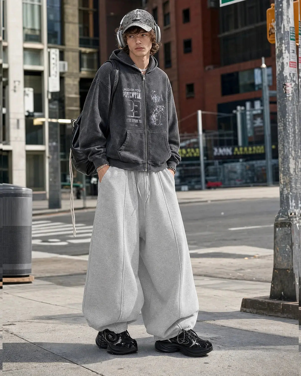 Grey Baggy Jogger Sweatpant | Inflation Streetwear