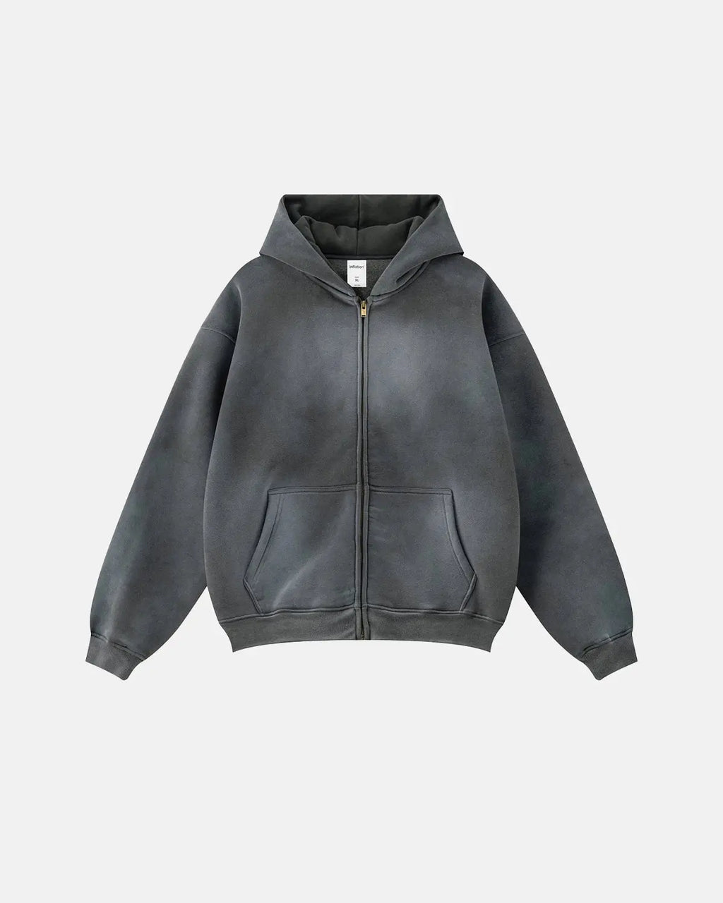 Acid Washed Zip Up Hoodies | Inflation Streetwear