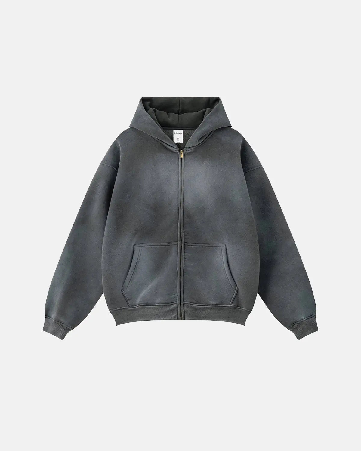 Acid Washed Zip Up Hoodies | Inflation Streetwear