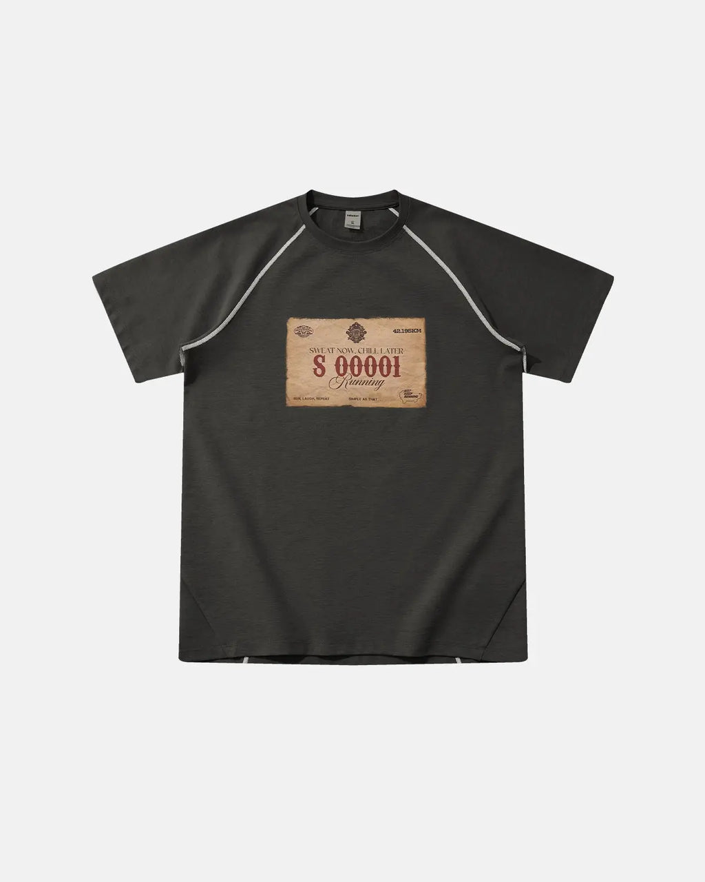 Retro Graphic Printing Raglan Tshirt | Inflation Streetwear