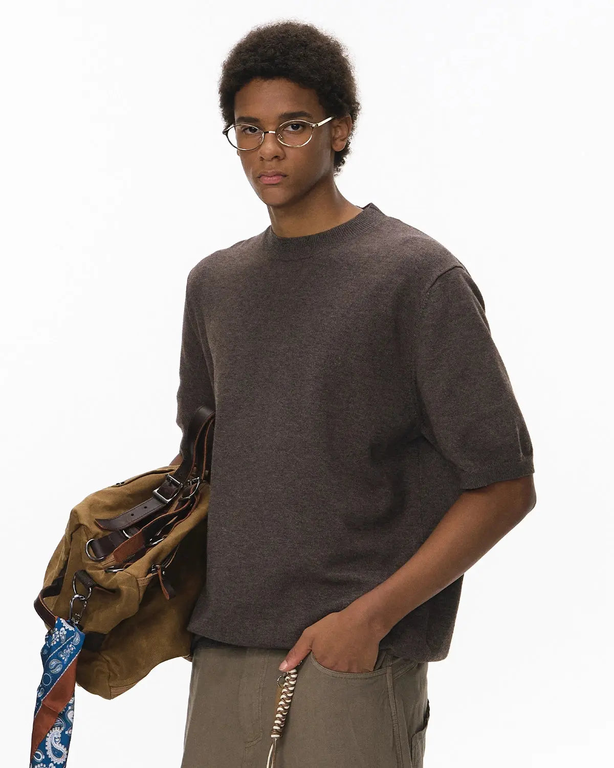 Knitwear Short-sleeved Crewneck Sweater | Inflation Streetwear
