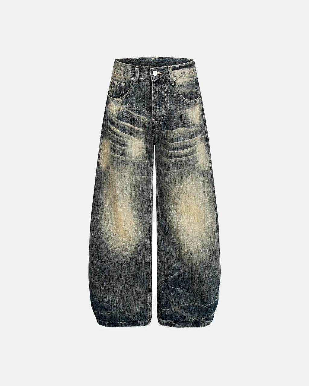 Bamboo Weave Barrel Baggy Jeans | Inflation Streetwear
