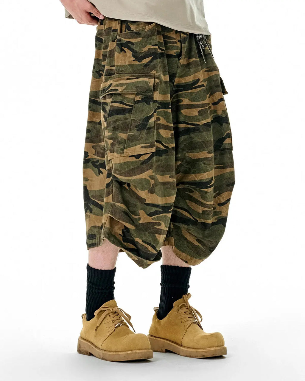 Camo Cargo Baggy Shorts | Inflation Streetwear
