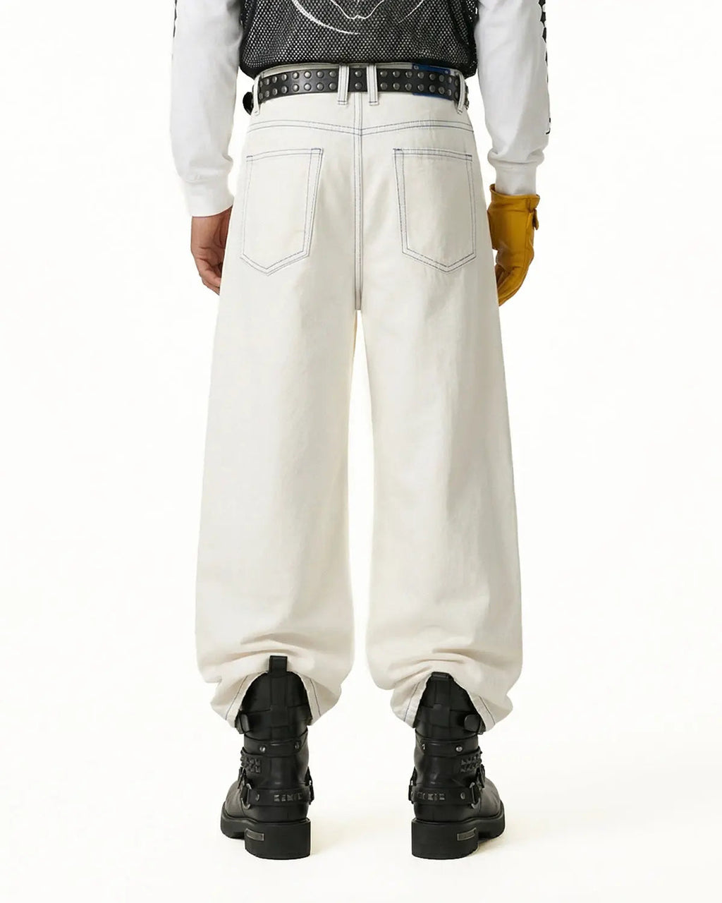 Contrast Stitch Baggy Jeans | Inflation Streetwear