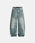 Deconstructed Bamboo Weave Baggy Jeans | Inflation Streetwear