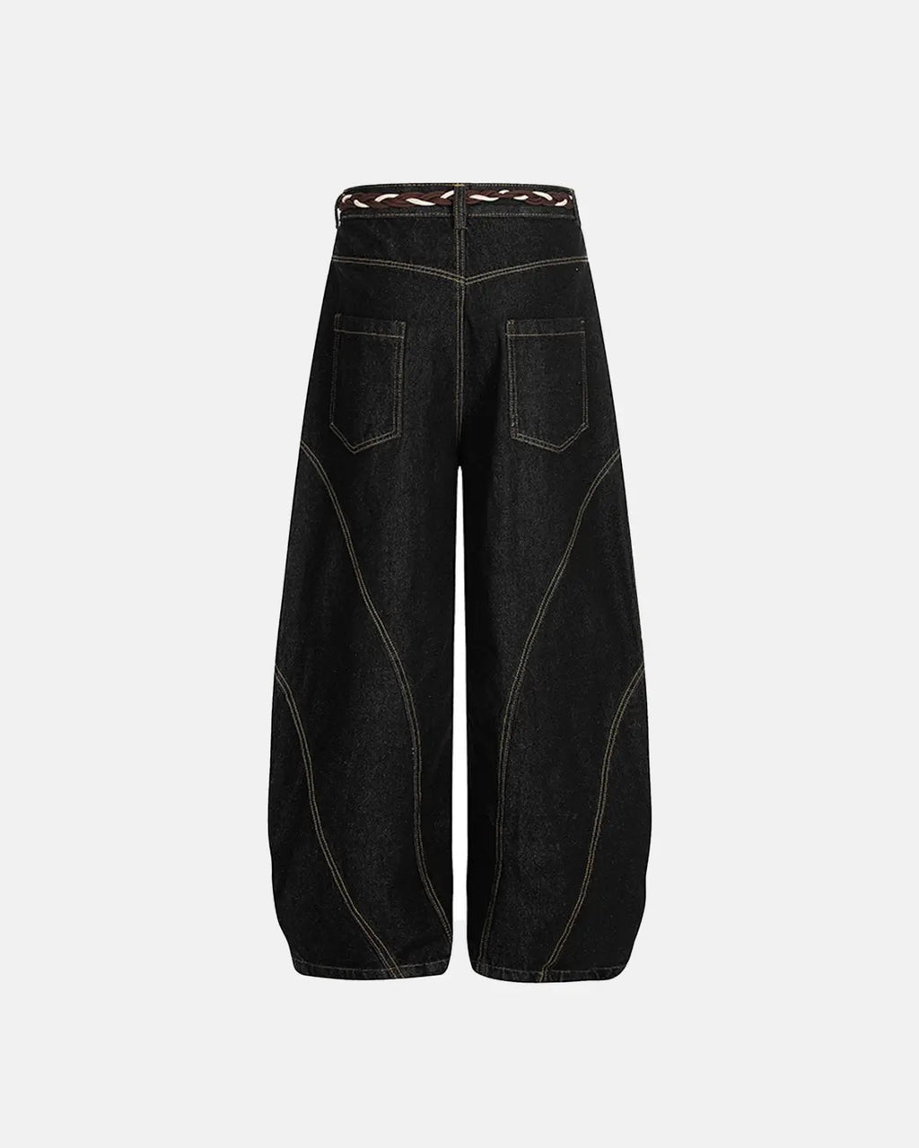 Acid Wash Stitching Baggy Jeans | Inflation Streetwear