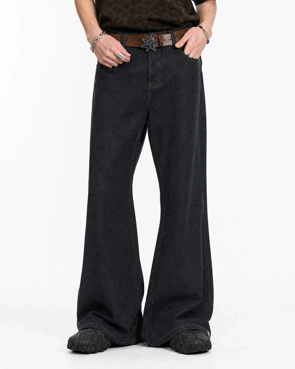 Super Raw Flared Baggy Jeans | Inflation Streetwear