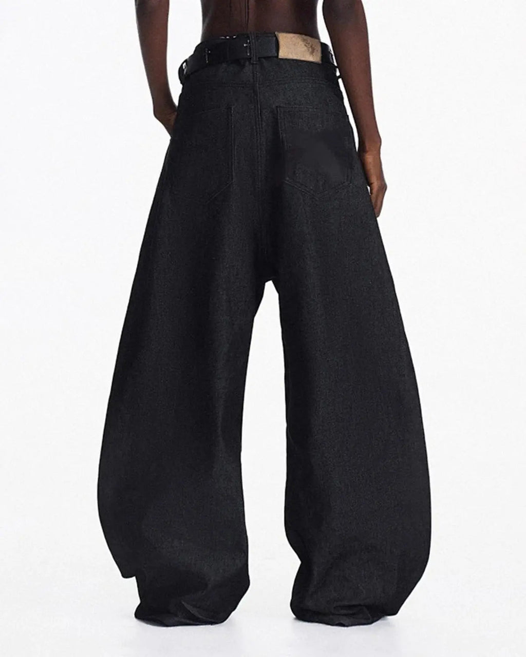 Heavyweight Baggy Raw Wide-Leg Jeans | Inflation Streetwear