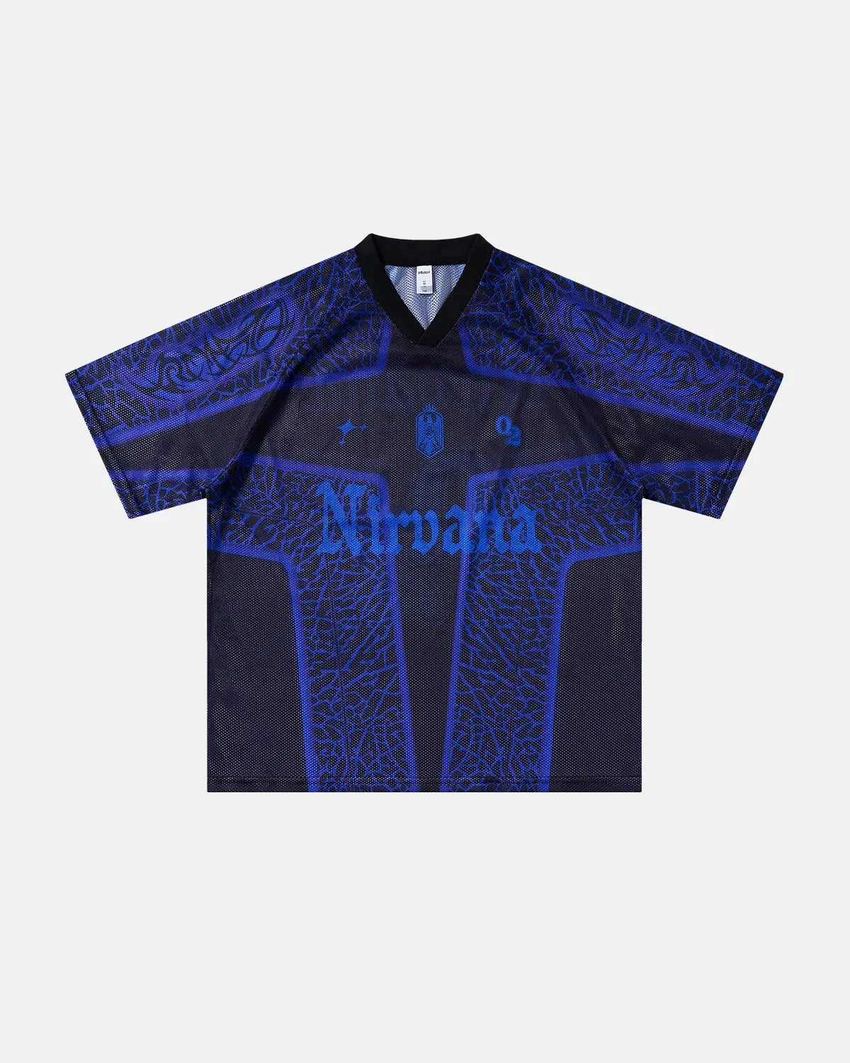Tribal Pattern Mesh Jersey | Inflation Streetwear