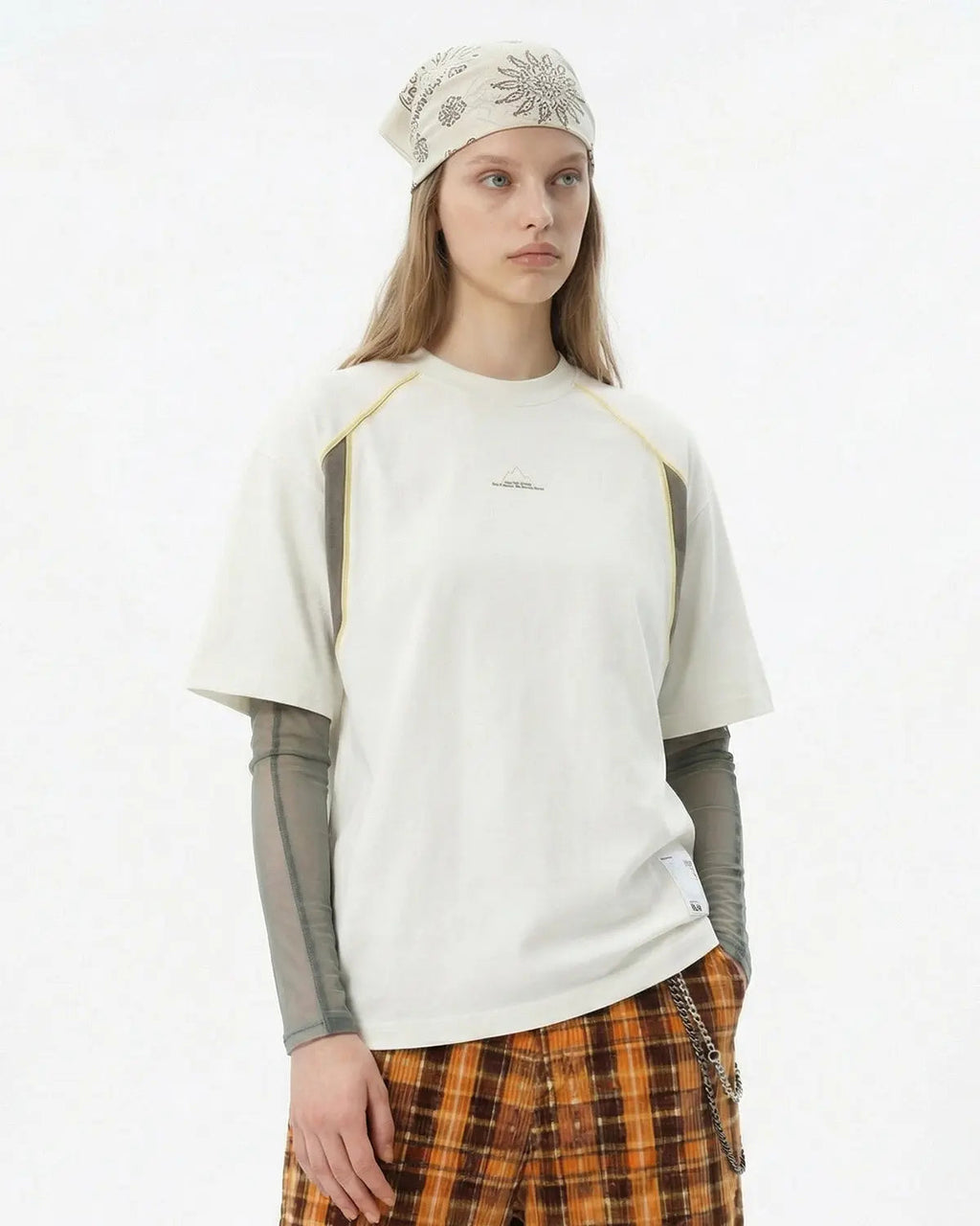 Glow-in-the-Dark Stitching Oversized T-Shirt | Inflation Streetwear