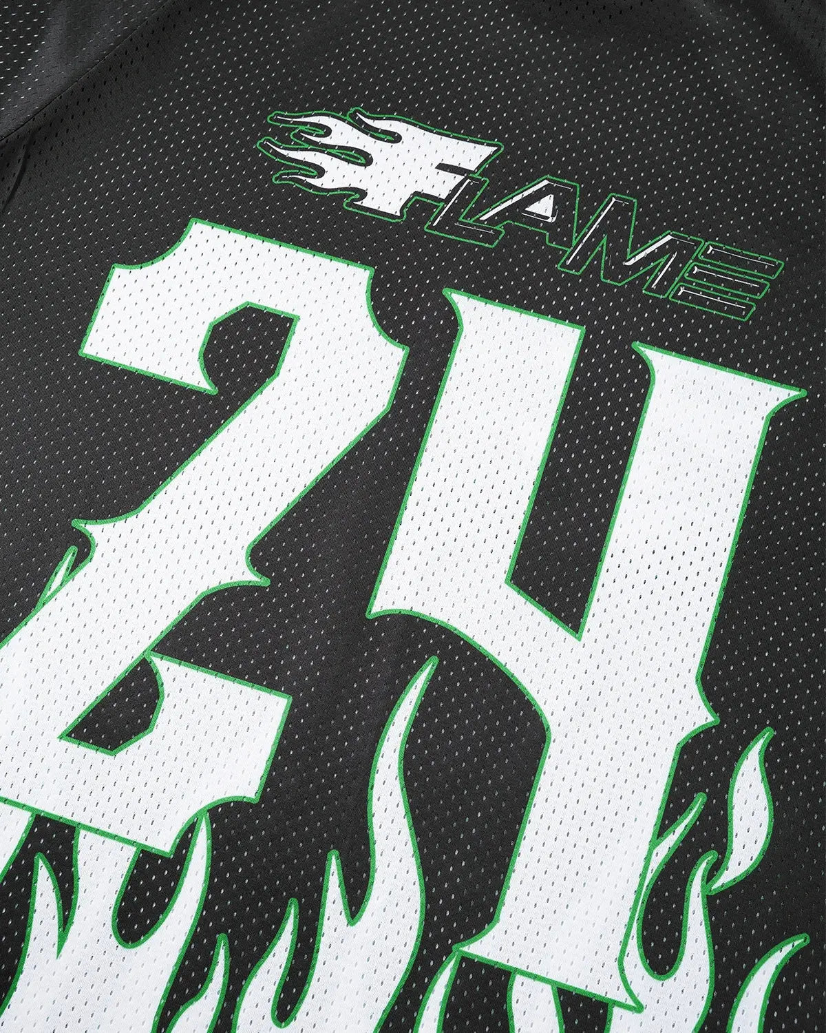 Flame Print Mesh Tees | Inflation Streetwear