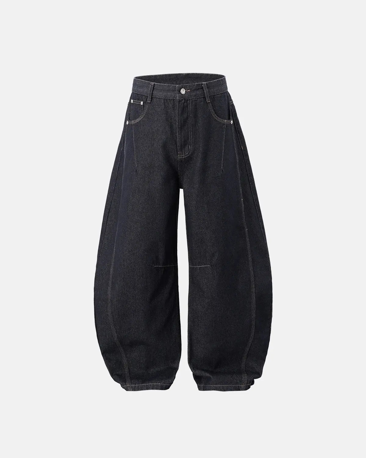 INFLATION Raw Color Barrel Baggy Jeans