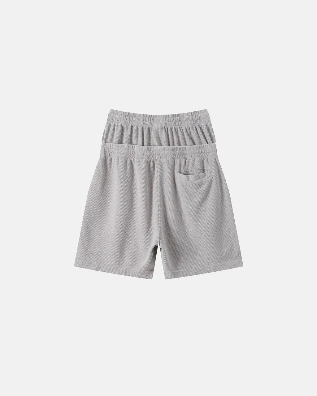 Double Waist Acid Wash Waffle Shorts | Inflation Streetwear
