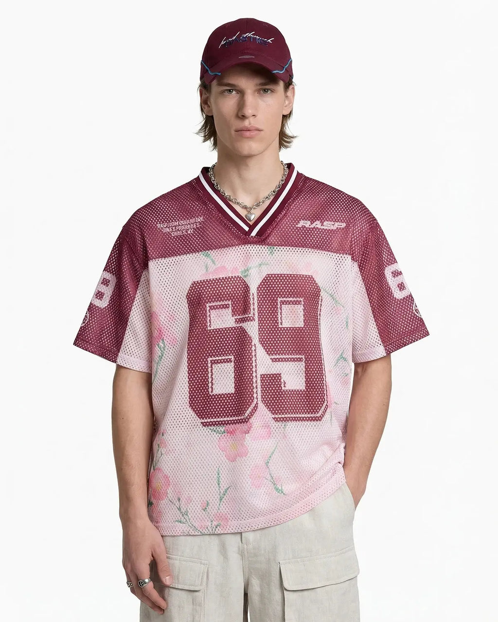 Floral Digital Print Mesh Jersey | Inflation Streetwear