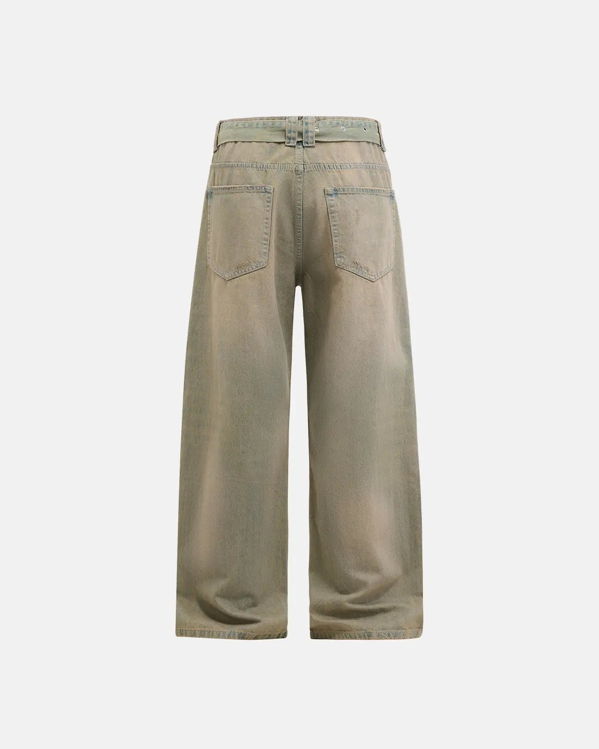 Beaded Studded Washed Baggy Jeans | INFLATION Streetwear