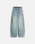 Acid Wash Striped Side Baggy Jeans | Inflation Streetwear