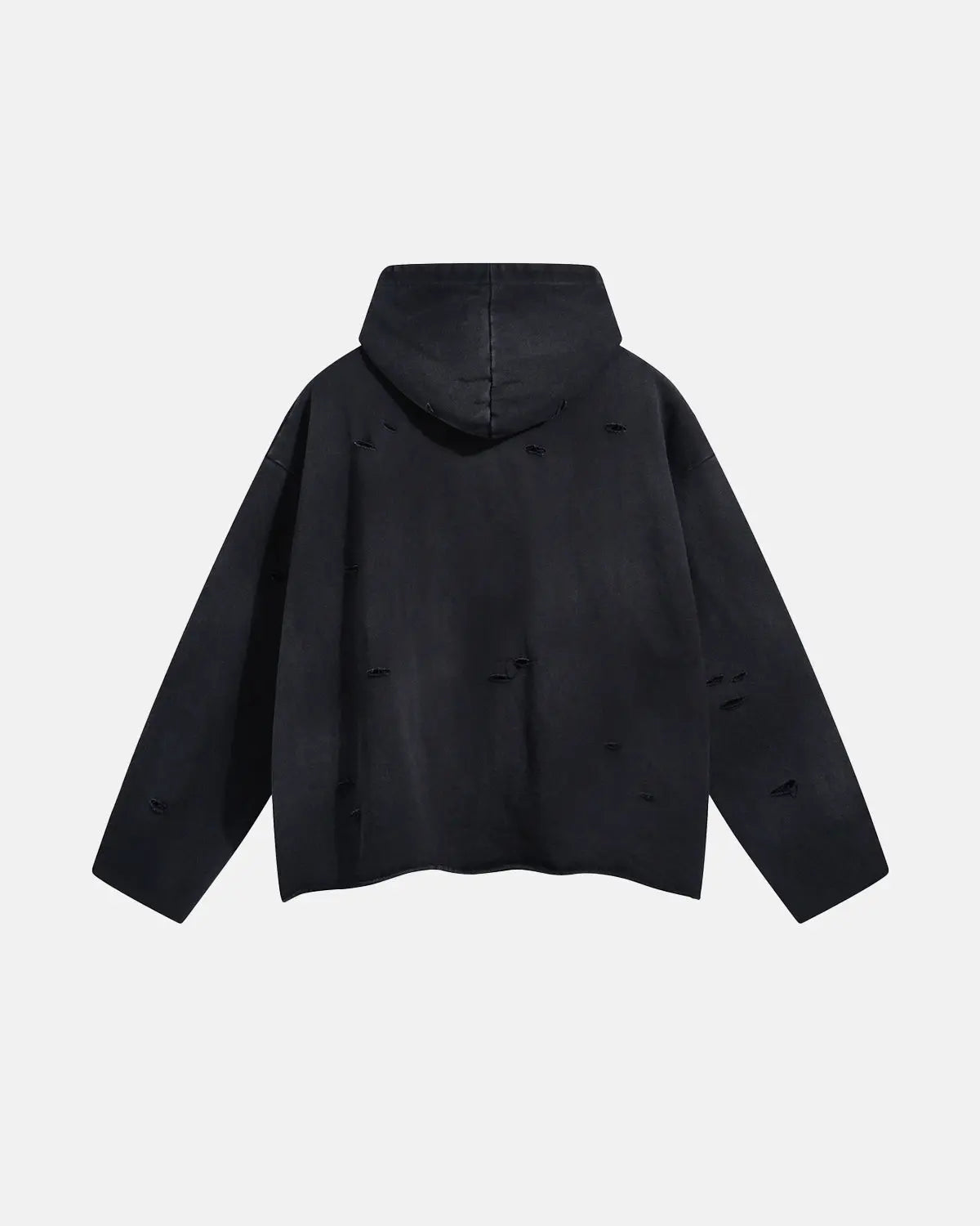 Acid Wash Ripped Boxy Hoodies | Inflation Streetwear