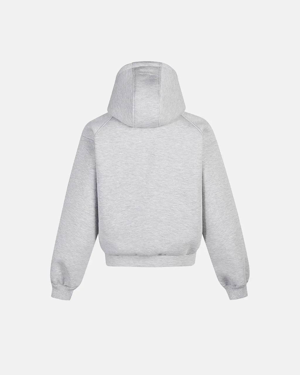 INFLATION Grey Boxy Zip Up Hoodies