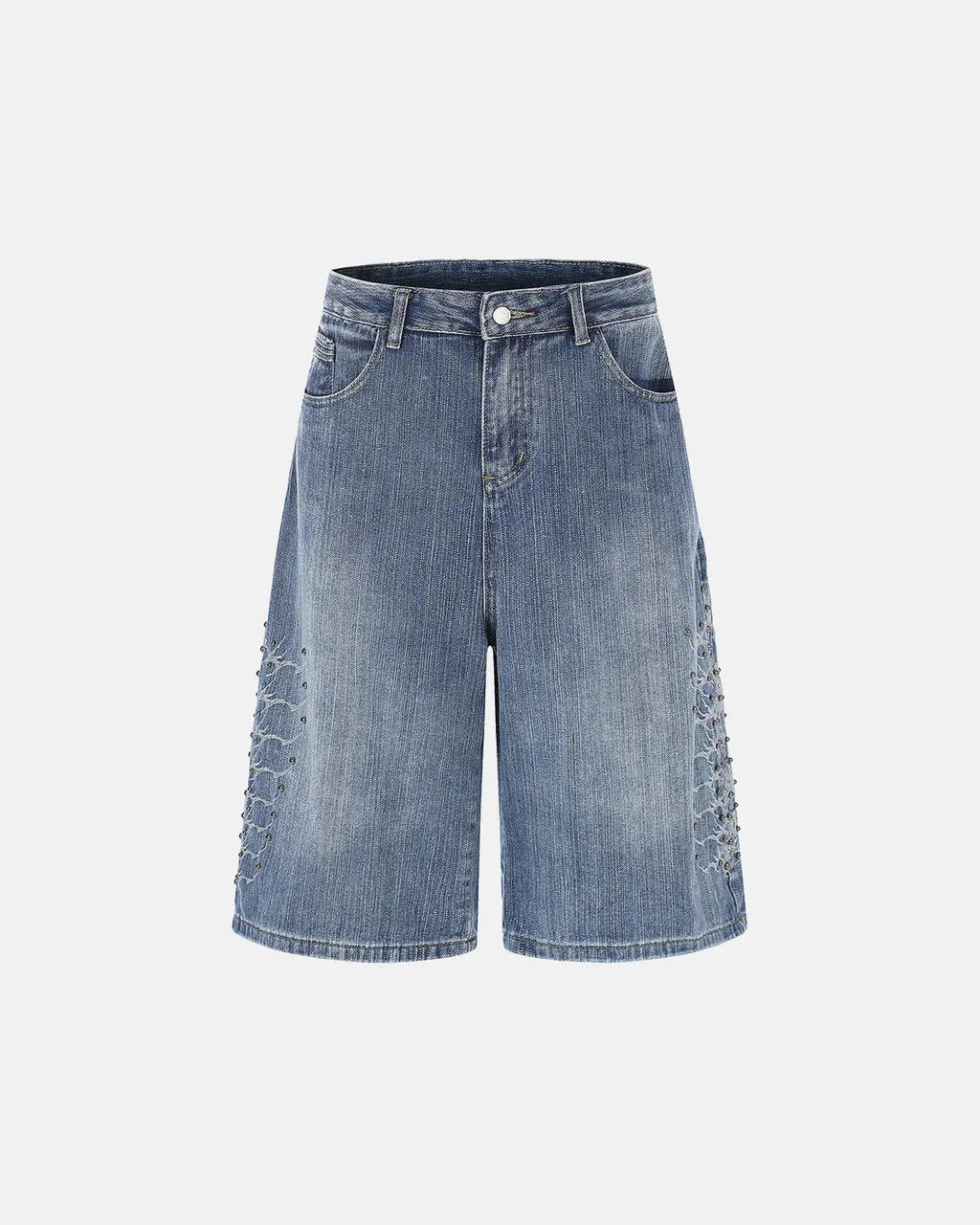 Studded Bamboo Weave Jorts | Inflation Streetwear