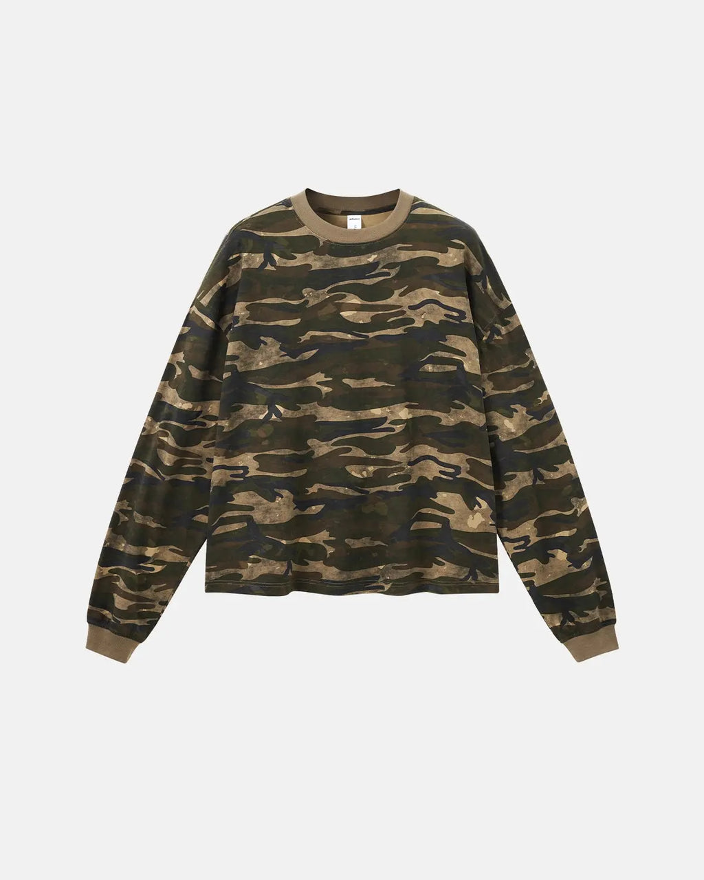 Boxy Camo Tees in Khaki | Inflation Streetwear
