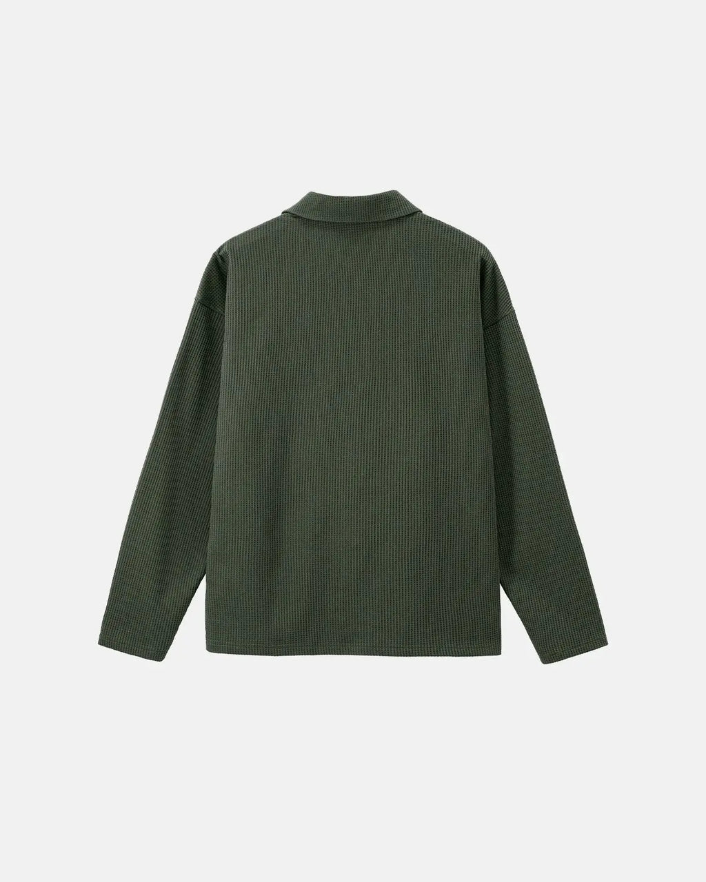 Waffle Long Sleeve Polo Shirts | Inflation Streetwear