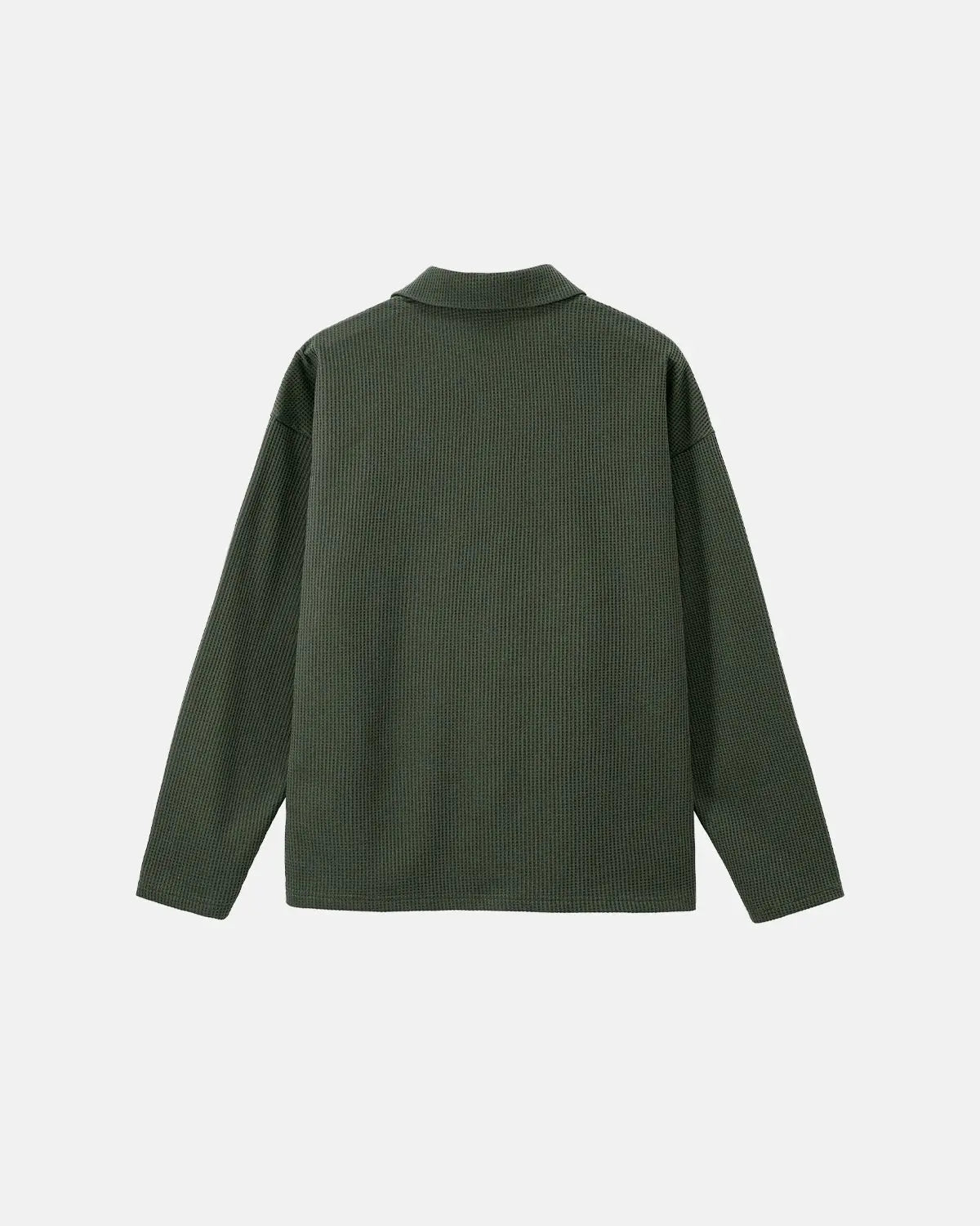 Waffle Long Sleeve Polo Shirts | Inflation Streetwear