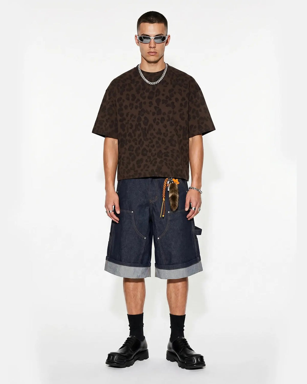 Leopard Print Boxy T-Shirt | Inflation Streetwear