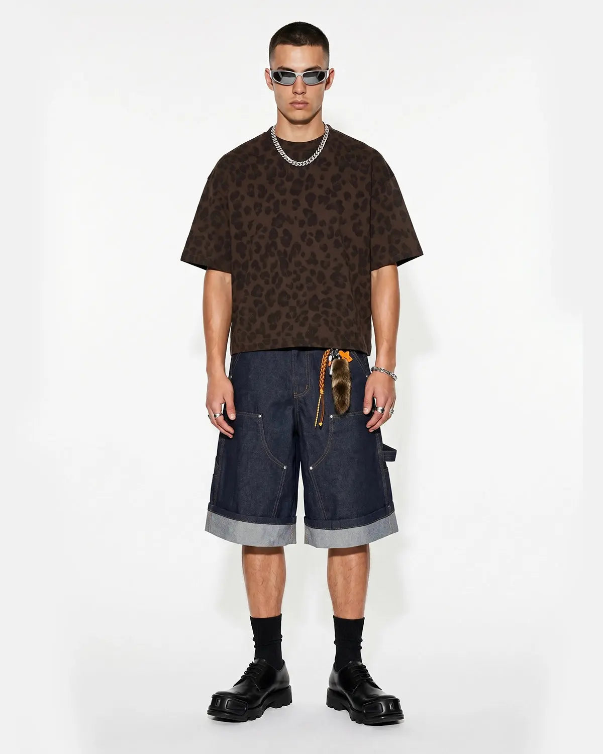 Leopard Print Boxy T-Shirt | Inflation Streetwear