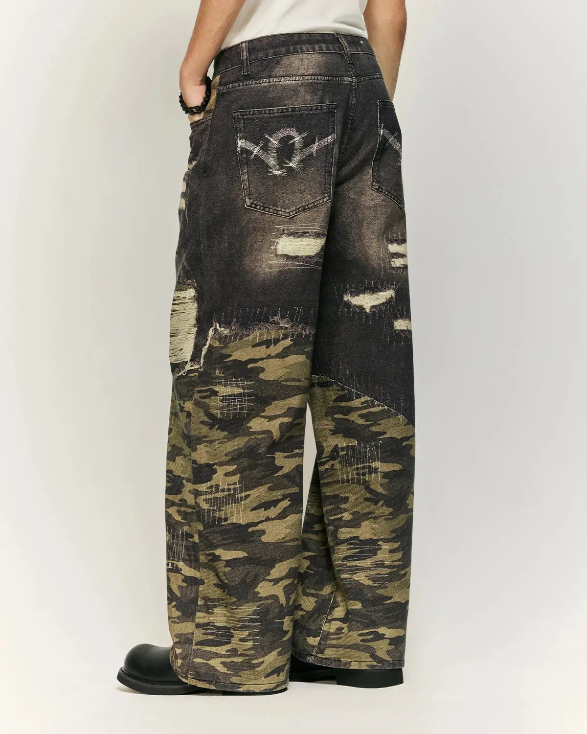 Camo Digital  Printing Baggy Jeans | Inflation Streetwear