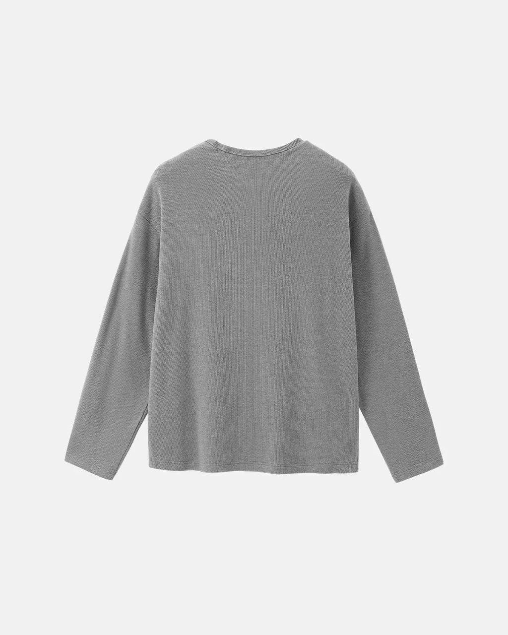 Henley Collar Long Sleeve Tees | Inflation Streetwear