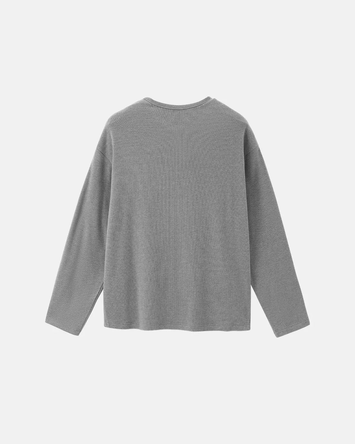 Henley Collar Long Sleeve Tees | Inflation Streetwear