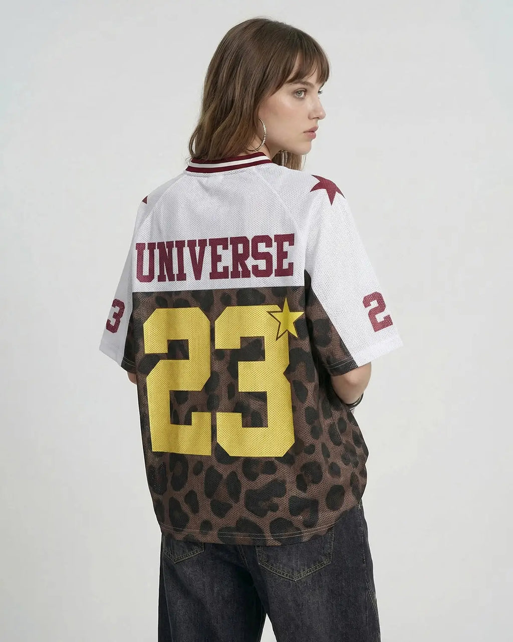 Number 23 Leopard Mesh Jersey | Inflation Streetwear