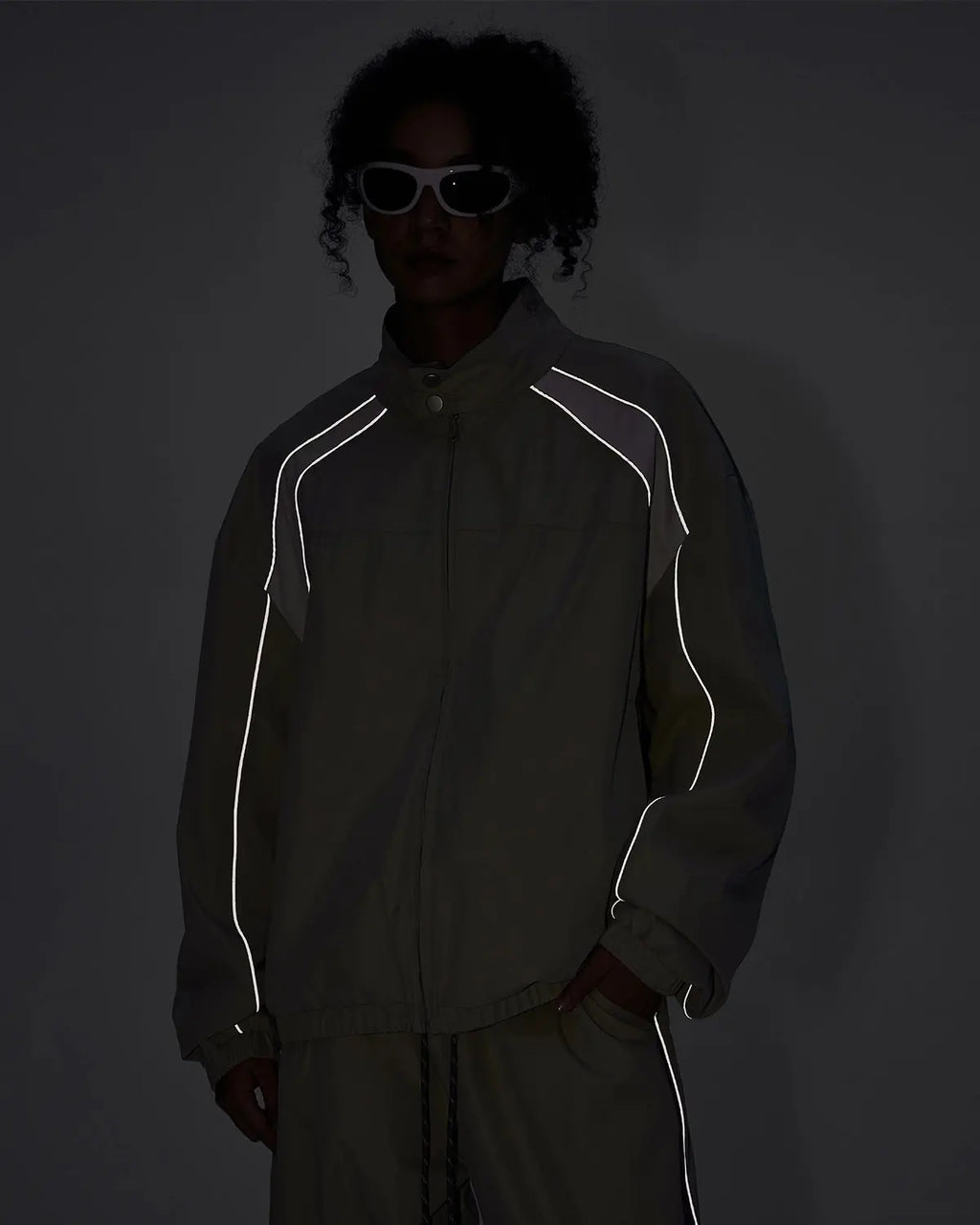 Reflective Windbreaker Track Jacket | Inflation Streetwear