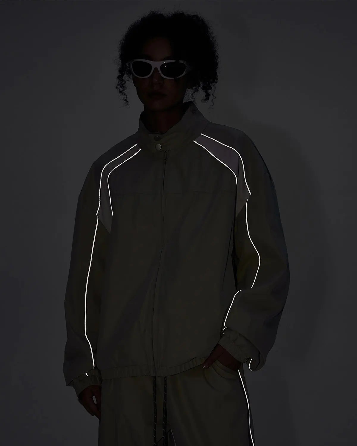 Reflective Windbreaker Track Jacket | Inflation Streetwear