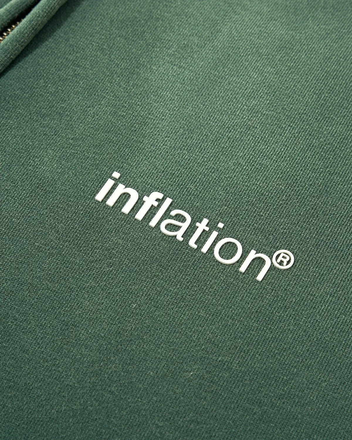 Green Monkey Wash Zip Up Hoodies | Inflation Streetwear