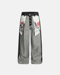 Distressed Reverse Design Baggy Jeans | Inflation Streetwear