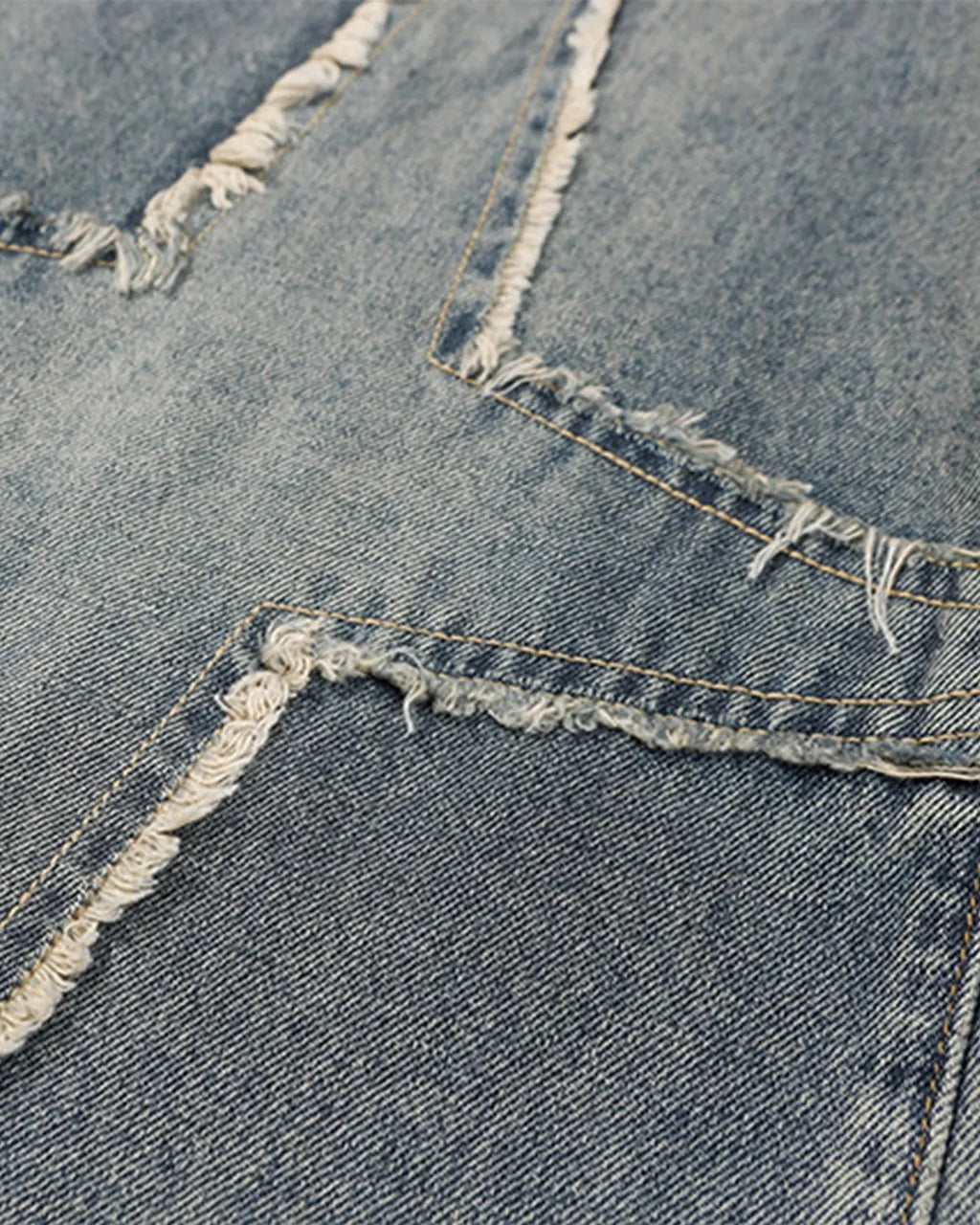 Star Patched Baggy Jeans | Inflation Streetwear