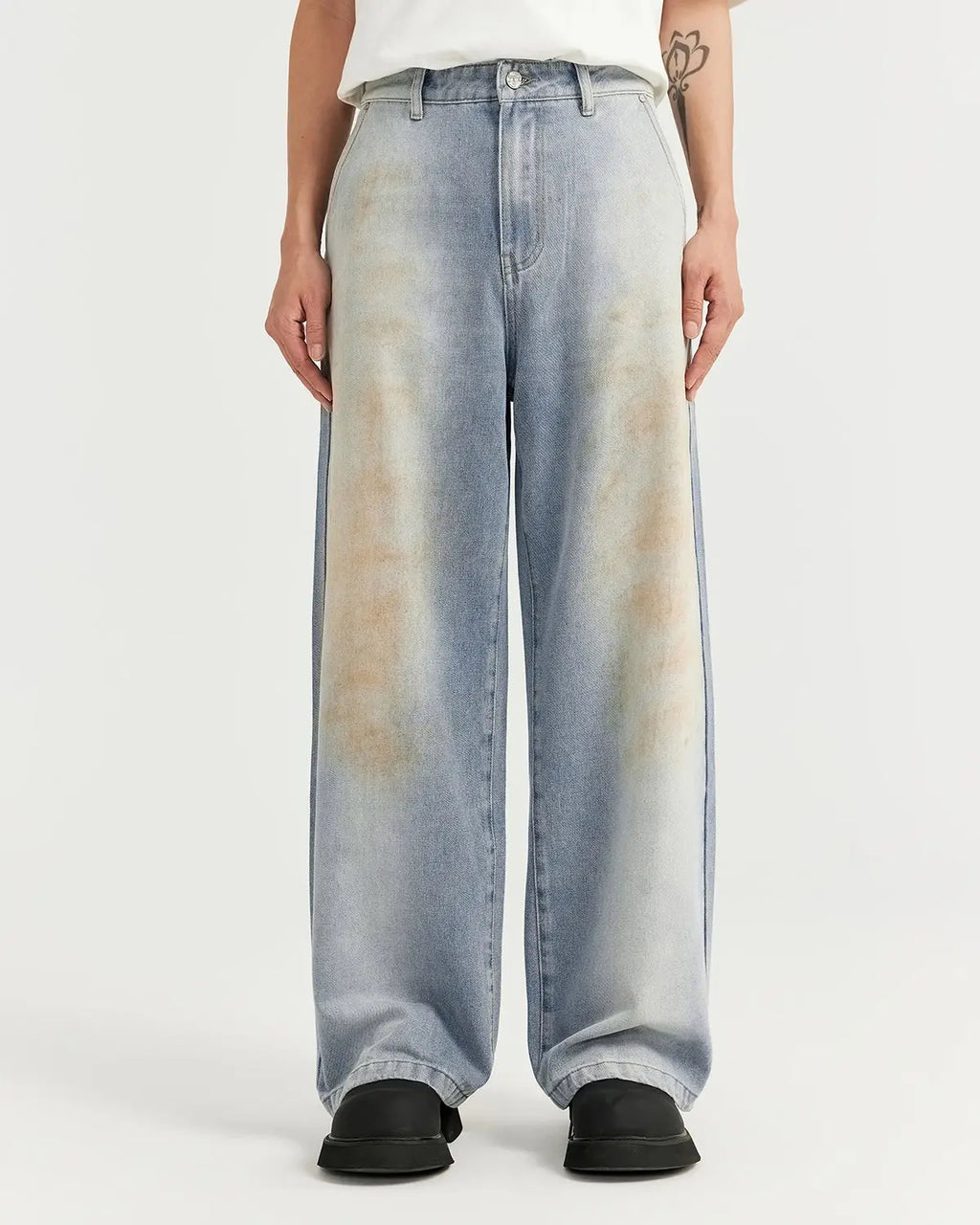 Mud Washed Baggy Jeans | Inflation Streetwear