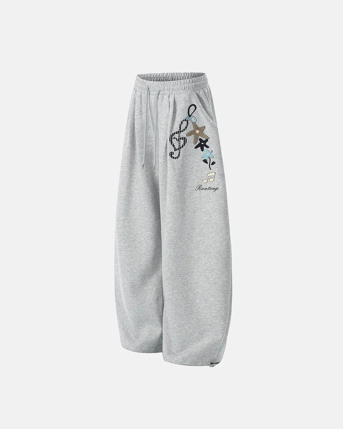 Applique Baggy Sweatpants | Inflation Streetwear