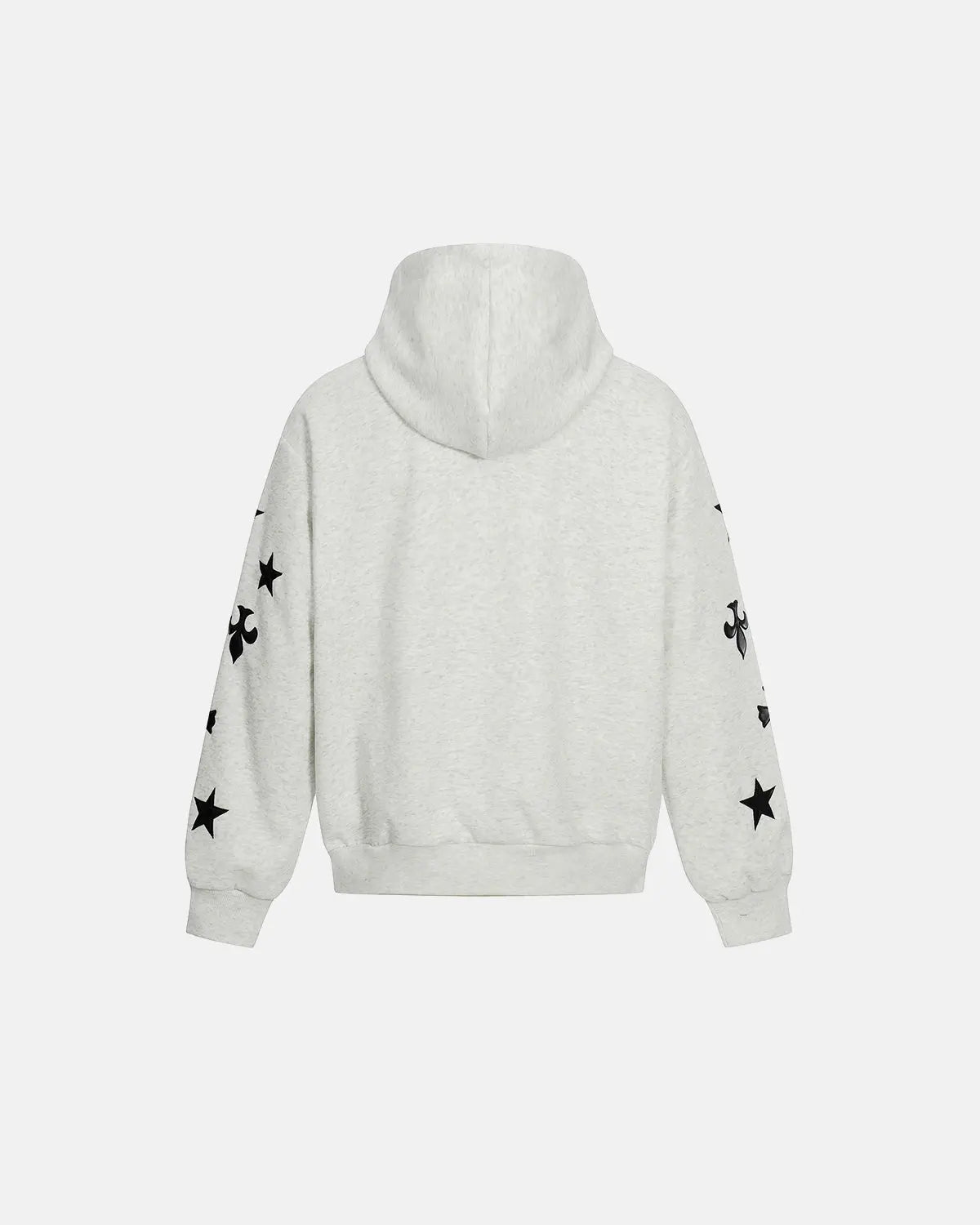 Cross PU Patch Embroidery Zip Up Hoodies | Inflation Streetwear
