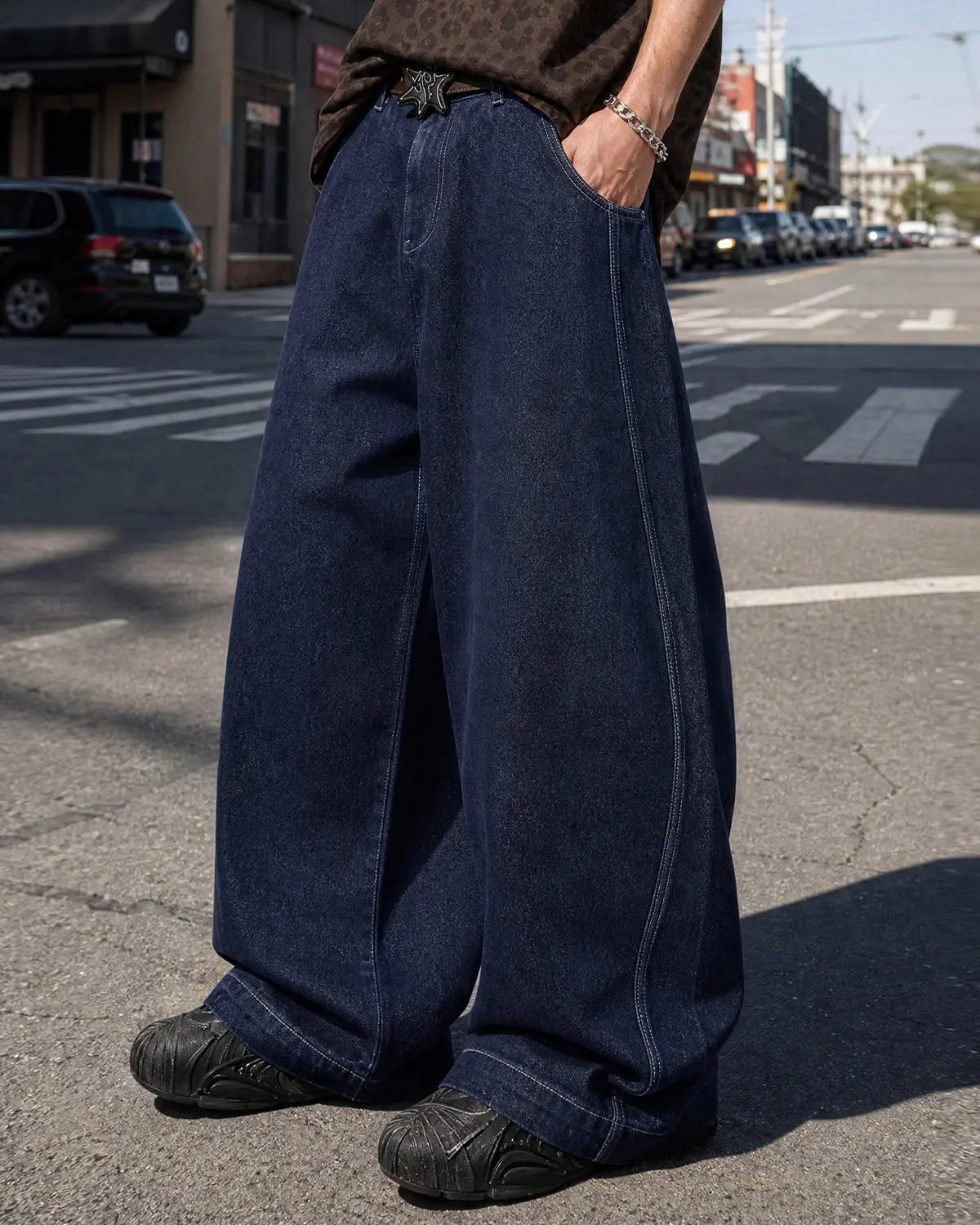 Raw Washed Barrel Jeans | Inflation Streetwear